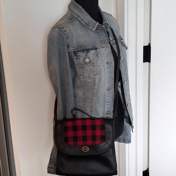 Pendleton Black and Red Checkered Crossbody Bag - Picture 3 of 5